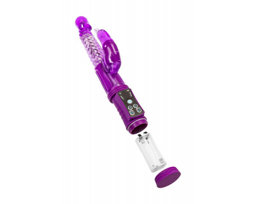 Вибратор с клиторальным стимулятором A-Toys by TOYFA High-Tech fantasy, TPR, фиолетовый, 24 см