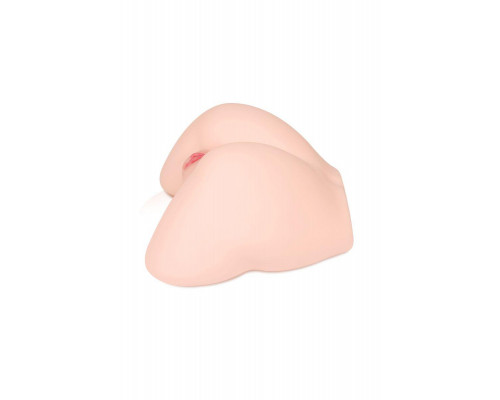 Мастурбатор реалистичный KOKOS ADEL 001 REAL HIPS с вибрацией и ротацией, TPR, телесный, 24 см