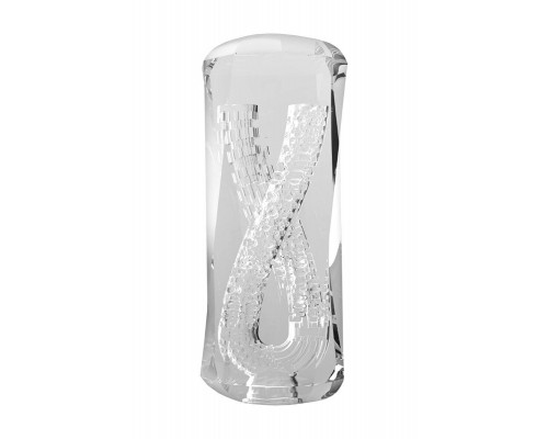 Мастурбатор нереалистичный MensMax XROSS BEADS×ROCK CLOSE, TPE, прозрачный, 14,2 см