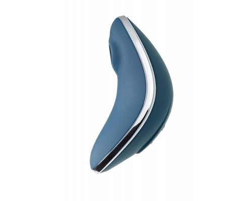 Вакуум-волновой стимулятор клитора с вибрацией Satisfyer Vulva Lover 1, силикон, синий, 11,9 см