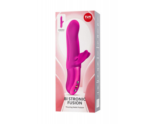Пульсатор кролик Fun Factory BI STRONIC FUSION, силикон, пурпурный, 22 см