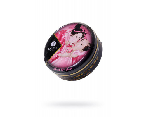 Массажное аромамасло в виде свечи Shunga «Афродизия. Лепестки роз» (Aphrodisia. Rose Petals), 30 м
