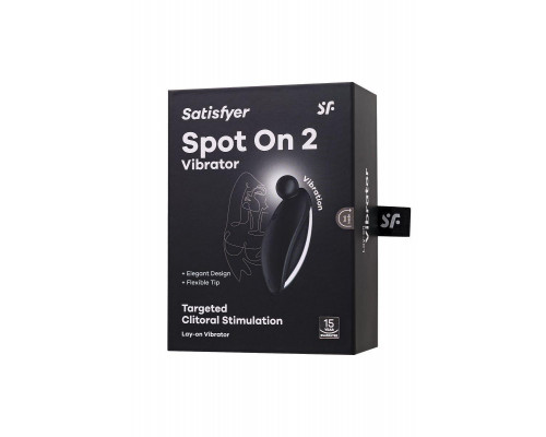 Вибростимулятор клитора Satisfyer Spot On 2, черный, 9 см
