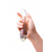 Двусторонний фаллоимитатор Sexus Glass, стекло, прозрачный, 22 см