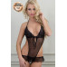 Боди с интимным вырезом SoftLine Collection Lena, чёрный, M/L