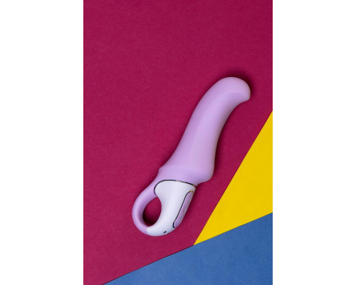 Нереалистичный вибратор Satisfyer Vibes Charming Smile, силикон, фиолетовый, 18,7 см.