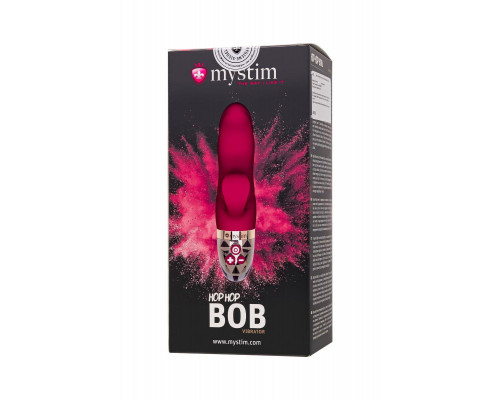 Вибратор Mystim Hop Hop Bob силикон, фуксия, 16,5 см