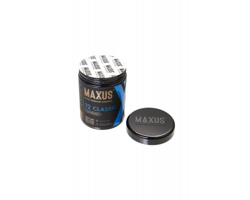 Презервативы Maxus Classic, классические, латекс, 12 шт.