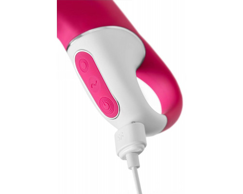 Нереалистичный вибратор Satisfyer Embrace me, силикон, малиновый, 22,5 см