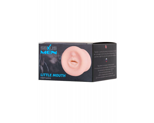Насадка на помпу Sexus Men LITTLE MOUTH, TPE, телесный, 7,5 см