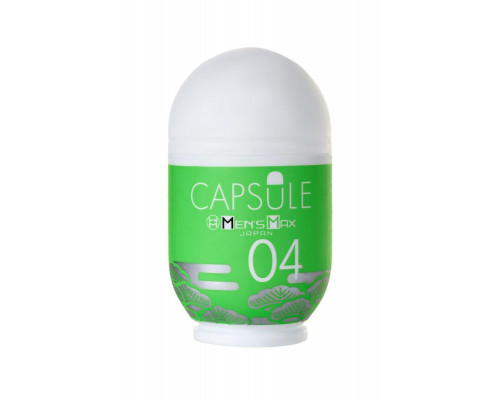 Мастурбатор нереалистичный MensMax CAPSULE 04, Matsu, TPE, зеленый, 8 см