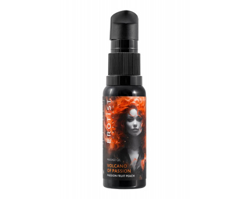 Гель Erotist с эффектом вибрации VOLCANO OF PASSION: PASSION FRUIT PEACH (персик-маракуйя), 25 мл