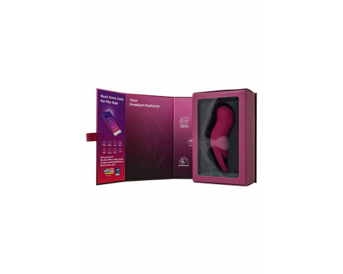 Вакуум-волновой стимулятор клитора с вибрацией Satisfyer Pocket Pro 1, силикон, бордовый, 13,9 см