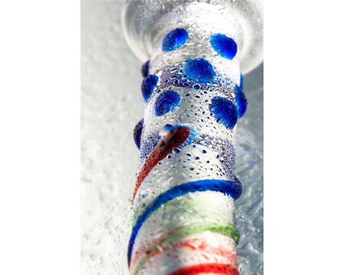Нереалистичный фаллоимитатор Sexus Glass, стекло, прозрачный, 18 см
