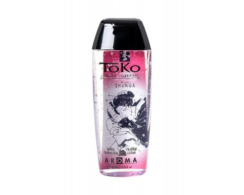 Лубрикант Shunga Toko Aroma на водной основе, клубника и шампанское, 165 мл