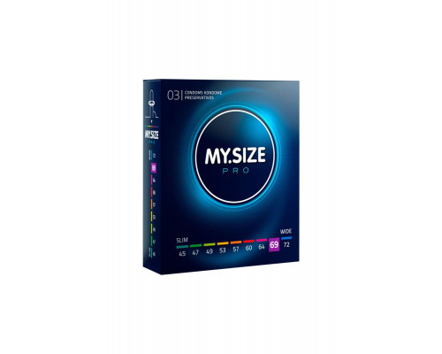 Презервативы My.Size, латекс, 22,3 см, 6,9 см, 3 шт.