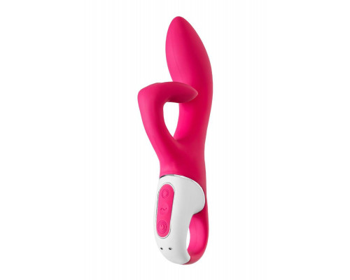 Нереалистичный вибратор Satisfyer Embrace me, силикон, малиновый, 22,5 см