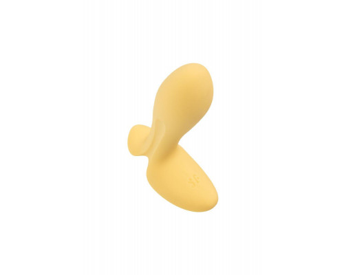 Анальный вибратор Satisfyer Intensity Plug Connect App, силикон, желтый, 9 см