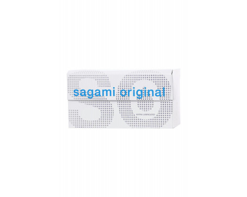 Презервативы Sagami, original 0.02, extra lub, полиуретан, 19 см, 12 шт.