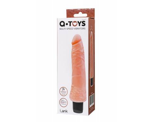 Реалистичный вибратор A-Toys by TOYFA Lank, TPE, телесный, 20 см
