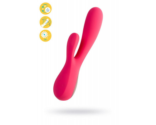 Нереалистичный вибратор Satisfyer Mono Flex Connect App, силикон, красный, 20,4 см.