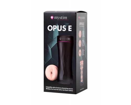 Мастурбатор Mystim Opus E Vagina, TPE, телесный, 21.5 см