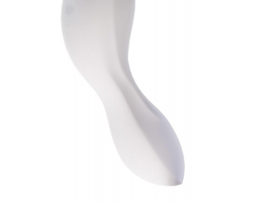 Вакуумный стимулятор клитора с вибрацией Satisfyer Curvy Trinity 5 Connect App, белый, 16,5 см
