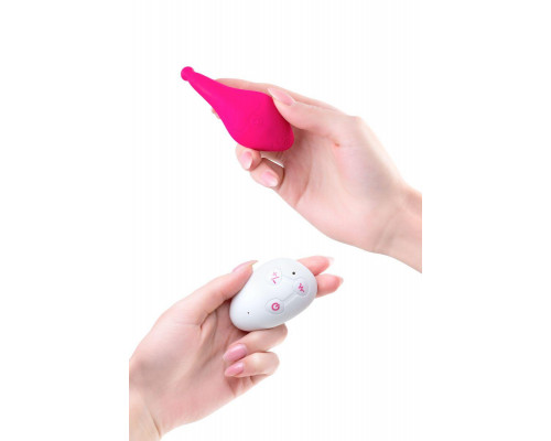 Клиторальный вибратор в трусики JOS Pansy, силикон, розовый, 8 см
