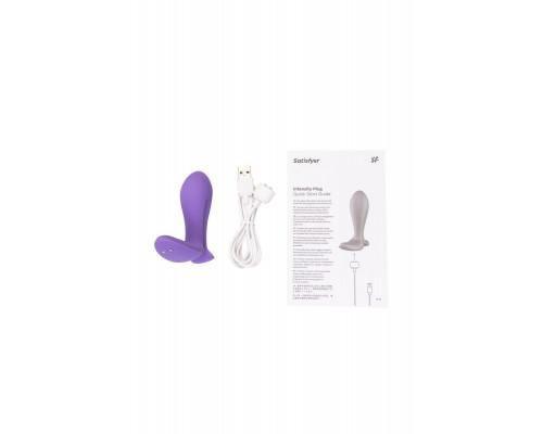 Анальный вибратор Satisfyer Intensity Plug Connect App, силикон, фиолетовый, 9 см