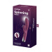 Вибратор-кролик с ротацией Satisfyer Spinning Rabbit 1, силикон, бордовый, 20,5 см
