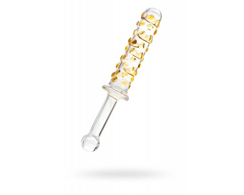 Двусторонний фаллоимитатор Sexus Glass, стекло, прозрачный, 25 см