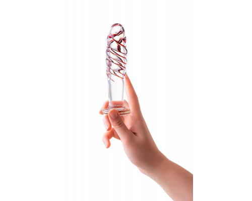 Анальная втулка Sexus Glass, стекло, прозрачная, 15,5 см, Ø 3,5 см