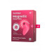 Вакуум-волновой стимулятор клитора Satisfyer Magnetic Deep Pulse, силикон, розовый, 11,6 см