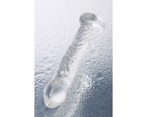 Нереалистичный фаллоимитатор Sexus Glass, стекло, прозрачный, 16,5 см