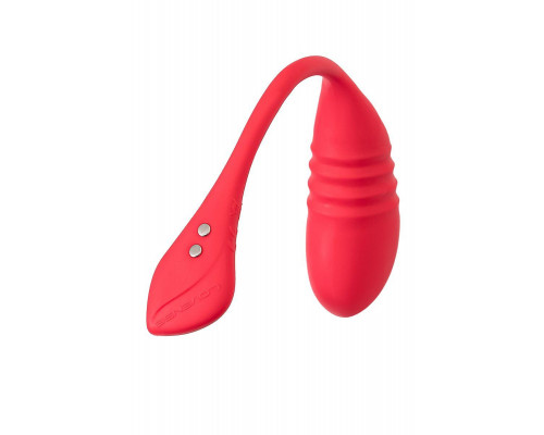 Фрикционное виброяйцо LOVENSE Vulse, силикон, красный, 20,3 см