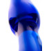 Двусторонний фаллоимитатор Sexus Glass, стекло, синий, 17,5 см