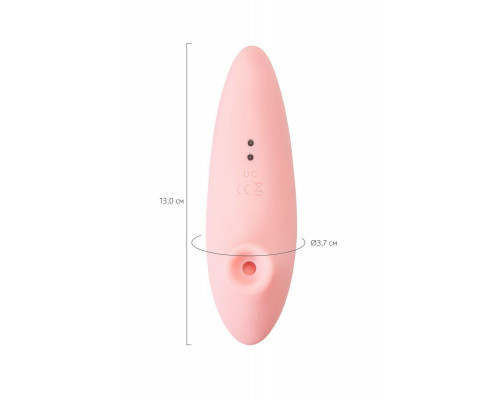 Вакуумный стимулятор Flovetta LILY, силикон, розовый, 13 см