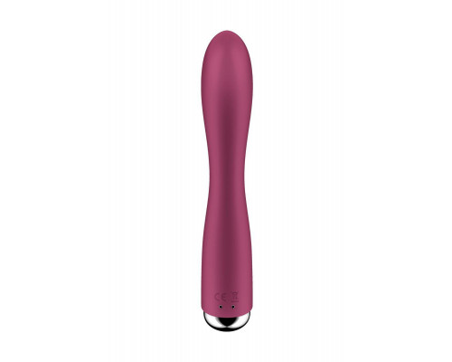Вибратор-кролик с ротацией Satisfyer Spinning Rabbit 1, силикон, бордовый, 20,5 см