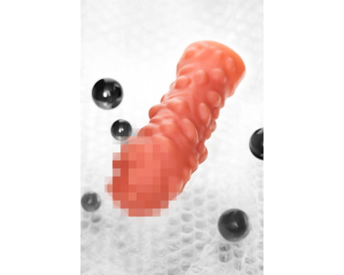Насадка реалистичная KOKOS PENIS SLEEVE с дополнительной стимуляцией, TPE, телесная, 16.5 см