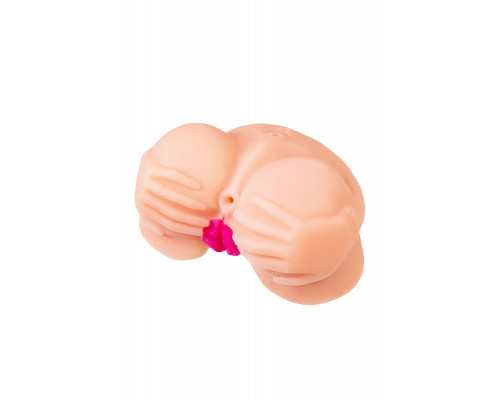 Мастурбатор реалистичный Juicy Pussy by TOYFA Nicole с вибрацией, вагина и анус, TPR, телесный