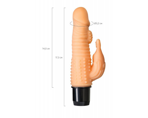 Реалистичный вибратор A-Toys by TOYFA Fand, TPE, телесный, 17,5 см