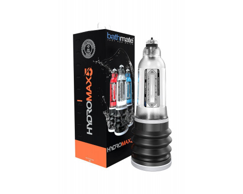 Помпа для пениса Bathmate HYDROMAX5, ABS пластик, прозрачная, 26 см (аналог Hydromax X20)