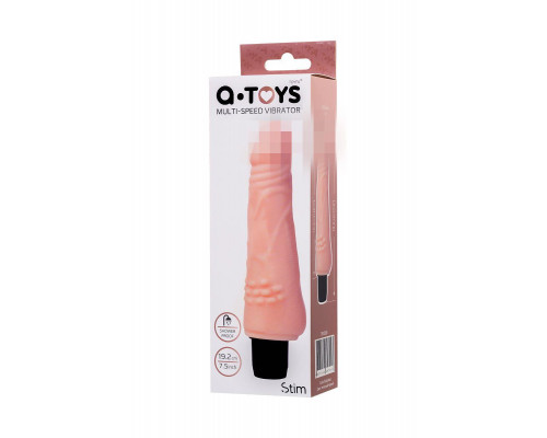Реалистичный вибратор A-Toys by TOYFA Stim, TPE, телесный, 19,2 см