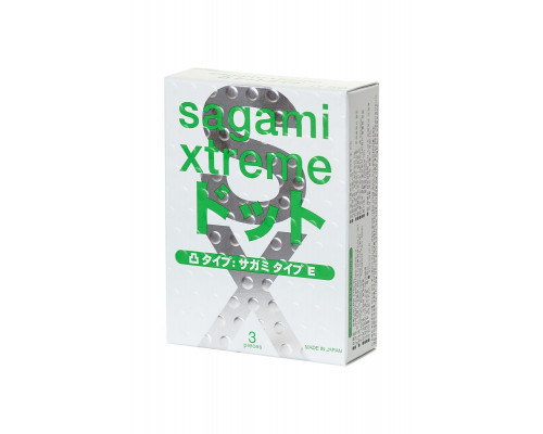 Презервативы Sagami, xtreme, type-e, латекс, 18,5 см, 5,2 см, 3 шт.