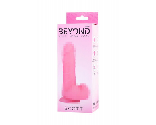 Фаллоимитатор Beyond by Toyfa, Scott, силикон, розовый, 20 см