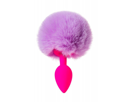 Анальная втулка с хвостом ToDo by Toyfa Sweet bunny, силикон, розовая, 13 см, Ø 2,8 см, 44 г