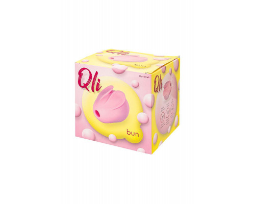 Вакуум-волновой стимулятор клитора Qli by Flovetta Bun, силикон, розовый, 6,5 см