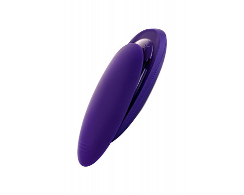 Вибромассажер для пар Satisfyer Double Plus Remote с пультом ДУ, силикон, фиолетовый, 8,8 см