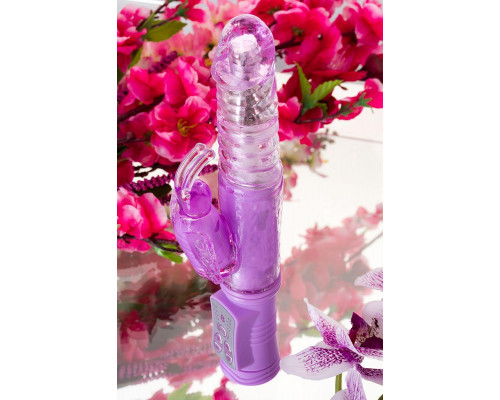 Вибратор с клиторальным стимулятором A-Toys by TOYF Serk High-Tech fantasy, TPE, фиолетовый, 24,5 см