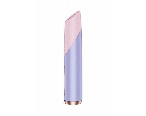 Мини-вибратор с 3D пульсацией Satisfyer Bold Kiss с USB-C зарядкой, силикон, ABS, розовый, 12,5 см